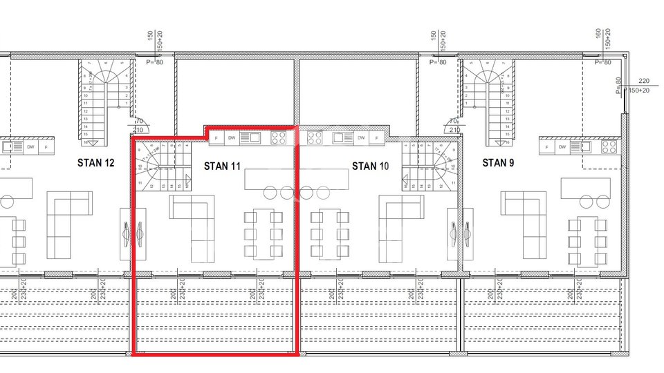 APARTMENT ON THE 2ND FLOOR OF A RESIDENTIAL BUILDING - NEW BUILDING - PAG ISLAND - POVLJANA - CROATIA