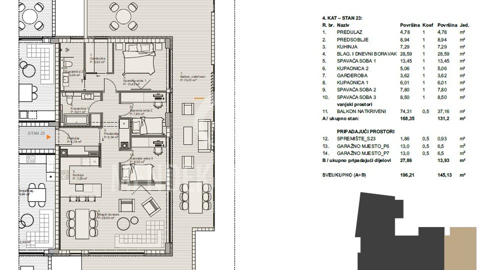 Appartamento, 180 m2, Vendita, Varaždin - Đurek