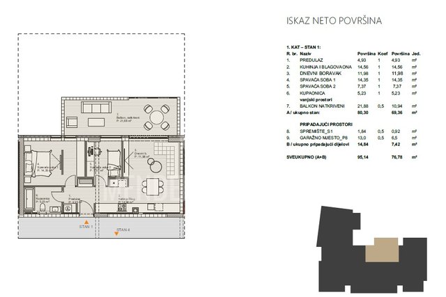Appartamento, 80 m2, Vendita, Varaždin - Đurek