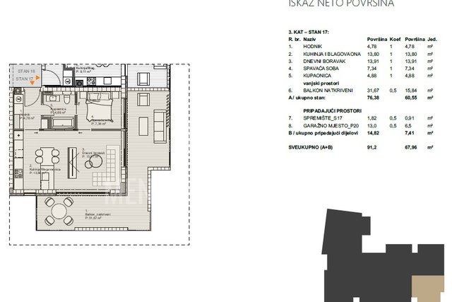 Apartment, 76 m2, For Sale, Varaždin - Đurek