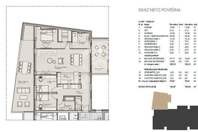 Appartamento, 165 m2, Vendita, Varaždin - Centar