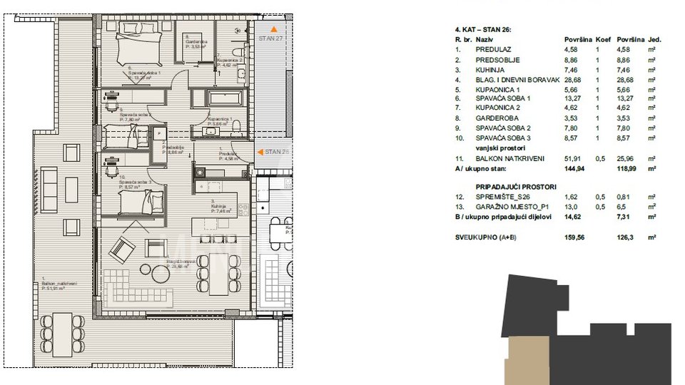 Apartment, 144 m2, For Sale, Varaždin - Centar