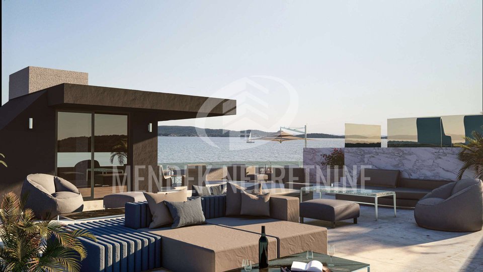 4S penthouse, 2.kat 204 m2 + krovna terasa s bazenom 186 m2 + 2 parkirna mjesta, Sukošan, Prodaja
