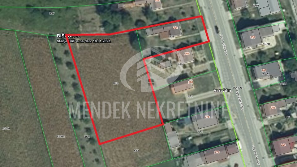 Grundstück, 3219 m2, Verkauf, Varaždin - Brezje