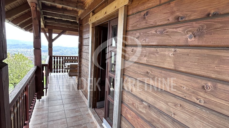 Drvena kuća s panoramskim pogledom, Novi Marof - okolica, prodaja