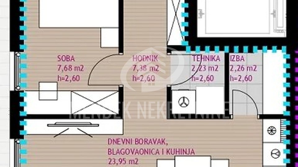 PRETPRODAJA! BEZ PROVIZIJE!!! 3-S stan 94,78 m2, penthouse, Diklo, Zadar, prodaja