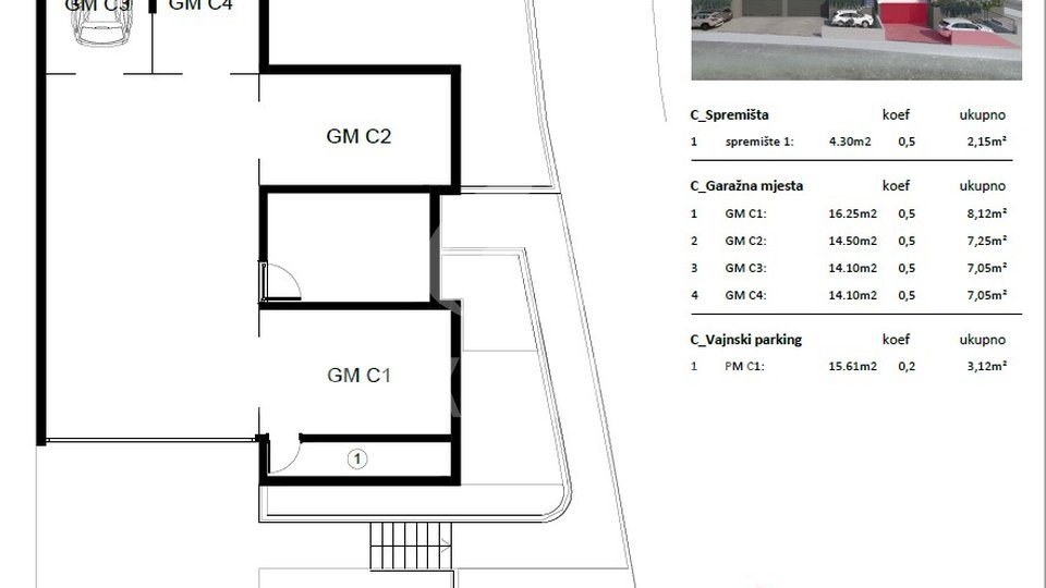 Apartment, 74 m2, For Sale, Podstrana