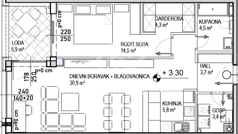 Apartment, 71 m2, For Sale, Čakovec - Globetka
