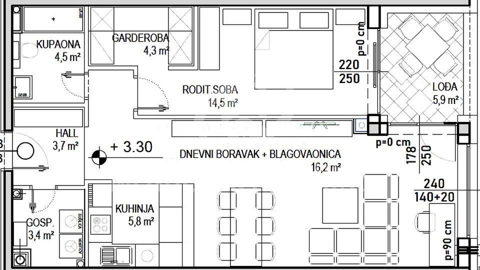Appartamento, 71 m2, Vendita, Čakovec - Globetka