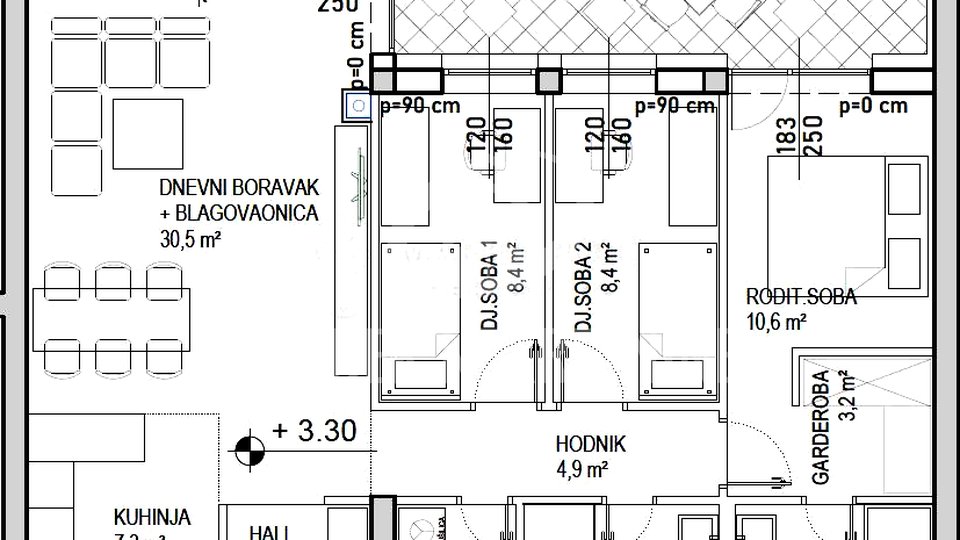 Wohnung, 99 m2, Verkauf, Čakovec - Globetka