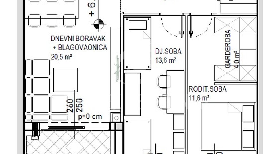 Apartment, 85 m2, For Sale, Čakovec - Globetka