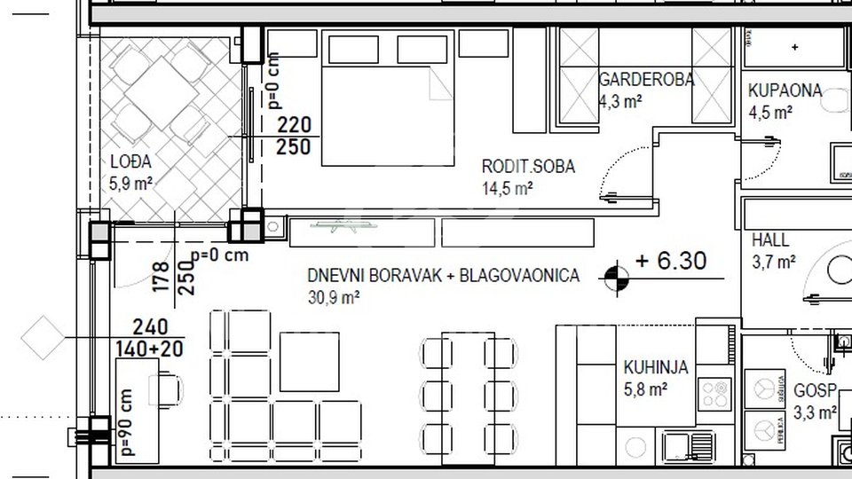 Appartamento, 71 m2, Vendita, Čakovec - Globetka