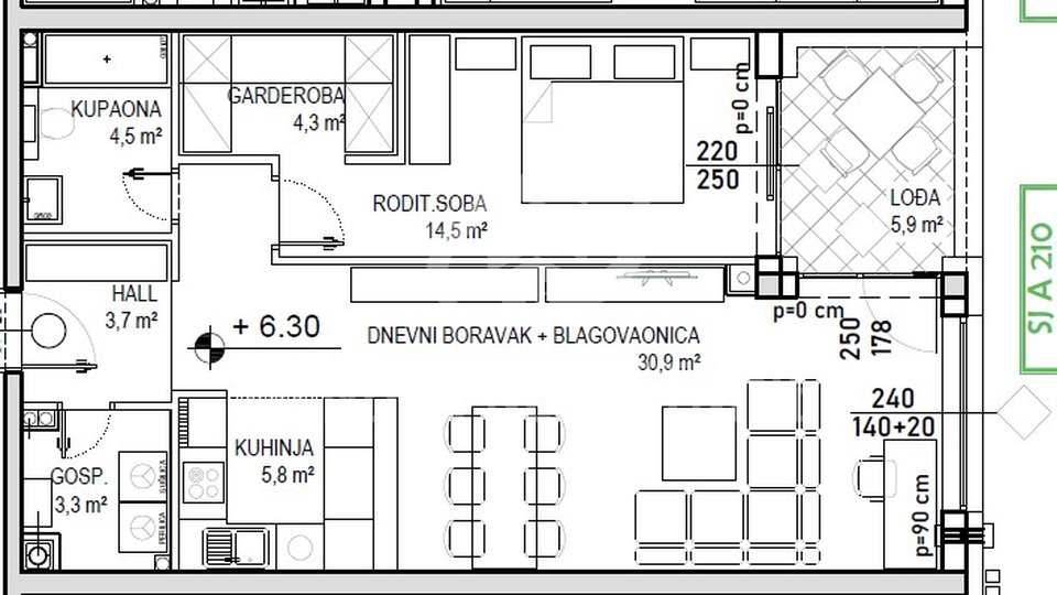Wohnung, 71 m2, Verkauf, Čakovec - Globetka