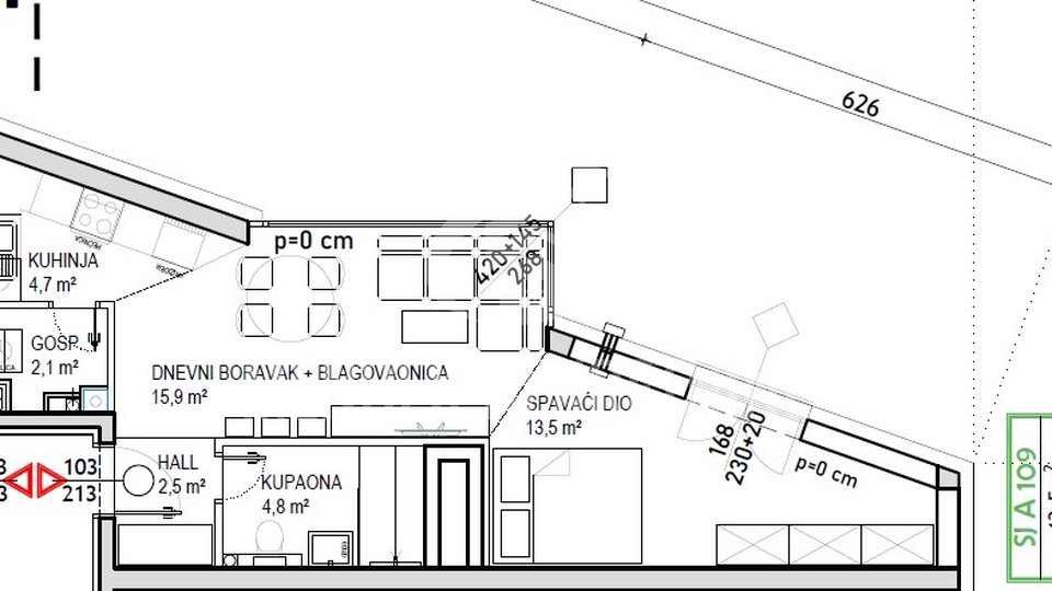 Wohnung, 43 m2, Verkauf, Čakovec - Globetka