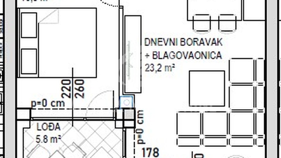 Appartamento, 57 m2, Vendita, Čakovec - Globetka