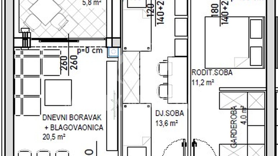 Appartamento, 76 m2, Vendita, Čakovec - Globetka