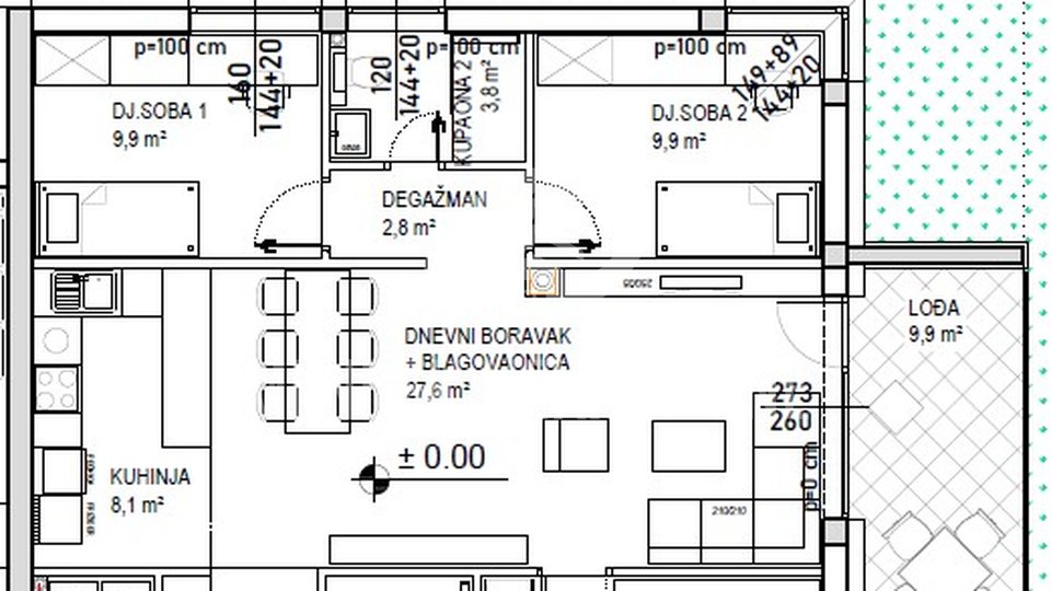 Appartamento, 98 m2, Vendita, Čakovec - Globetka