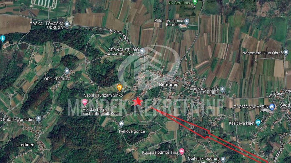 Land, 1237 m2, For Sale, Beretinec