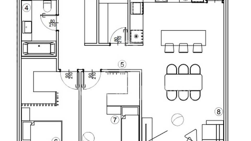 ZAVRŠNA FAZA GRADNJE!  3 soban stan 101 m2, 8. kat, Varaždin, prodaja