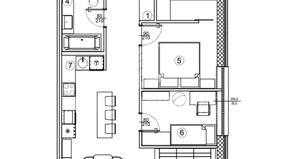 ZAVRŠNA FAZA GRADNJE!  3 soban stan 76 m2, 8. kat, Varaždin, prodaja