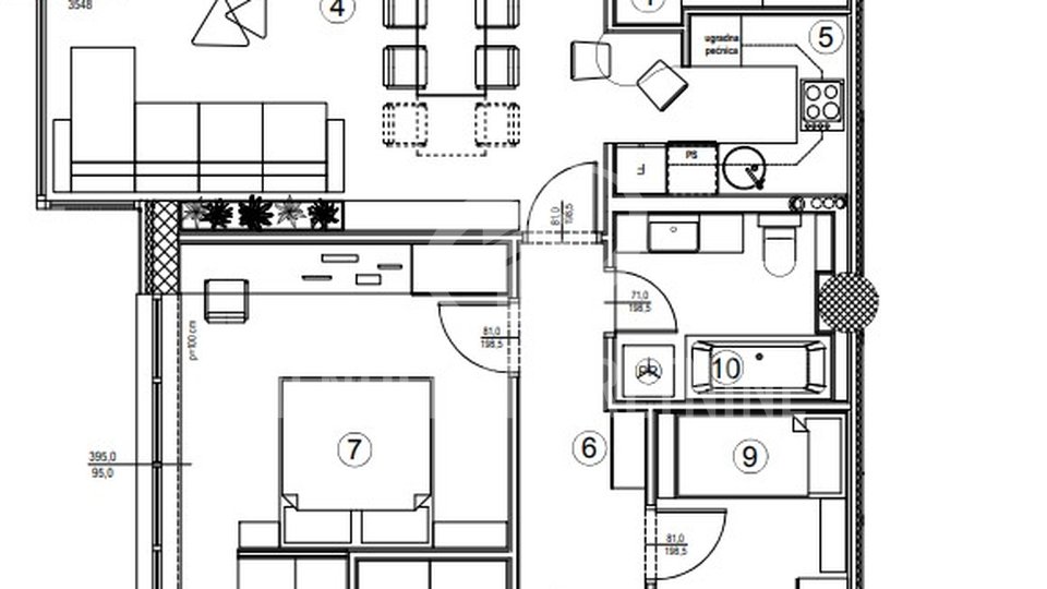 ZAVRŠNA FAZA GRADNJE! 4 soban stan 100 m2, 6. kat, Varaždin, prodaja