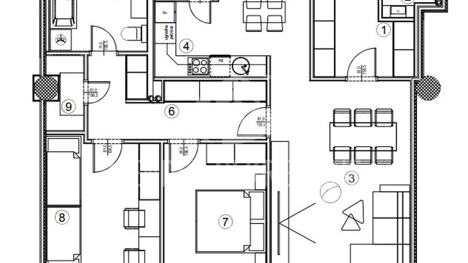 ZAVRŠNA FAZA GRADNJE!  3 soban stan 95 m2, 6. kat, Varaždin, prodaja