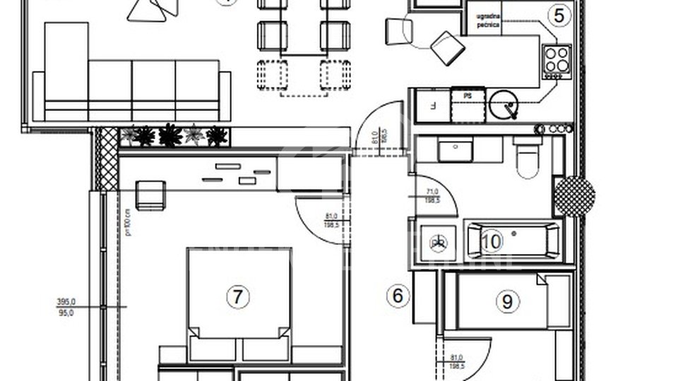 ZAVRŠNA FAZA GRADNJE!  4 soban stan 100 m2, 5. kat, Varaždin, prodaja