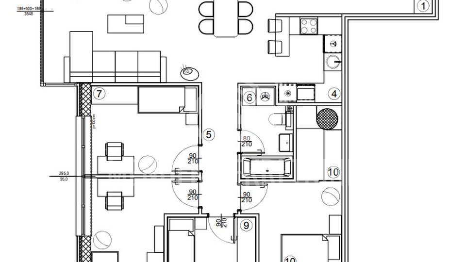 ZAVRŠNA FAZA GRADNJE!  5 soban stan 112 m2, 4. kat, Varaždin, prodaja