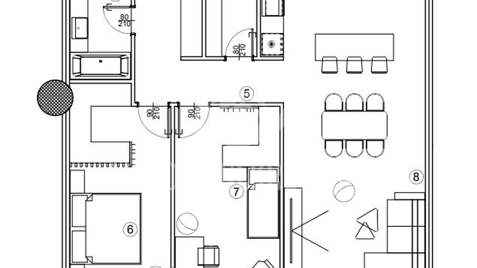 ZAVRŠNA FAZA GRADNJE! 3 soban stan 107 m2, 4. kat, Varaždin, prodaja