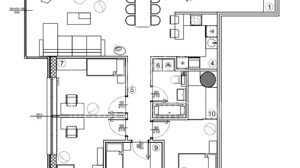 ZAVRŠNA FAZA GRADNJE!  5 soban stan 112 m2, 3. kat, Varaždin, prodaja