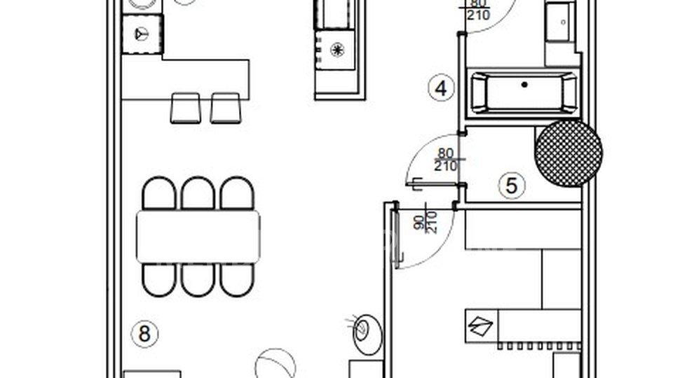 ZAVRŠNA FAZA GRADNJE!  2 soban stan 71 m2, 2. kat, Varaždin, prodaja