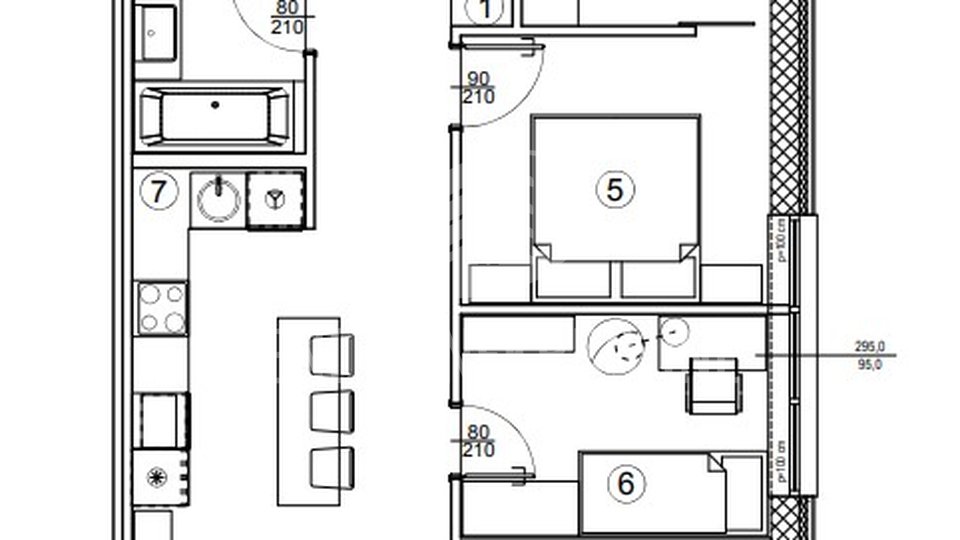 ZAVRŠNA FAZA GRADNJE! 2 soban stan 76 m2, 2. kat, Varaždin, prodaja