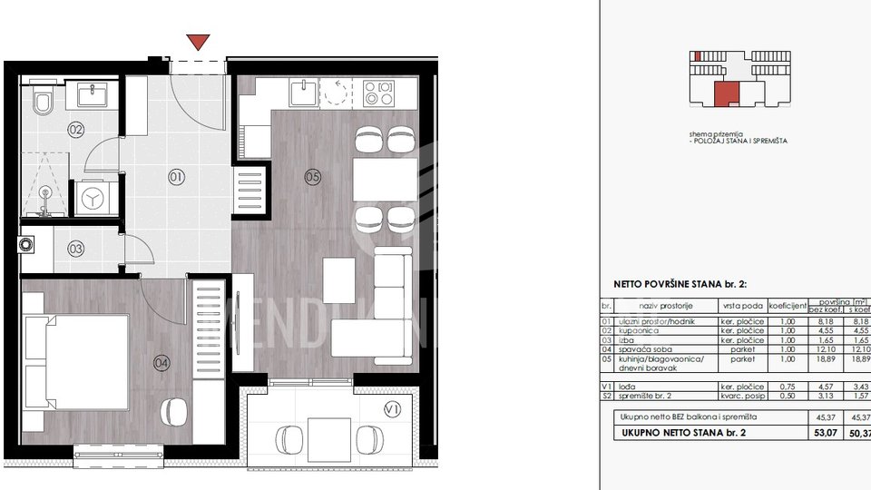 Wohnung, 50 m2, Verkauf, Varaždin - Grabanica