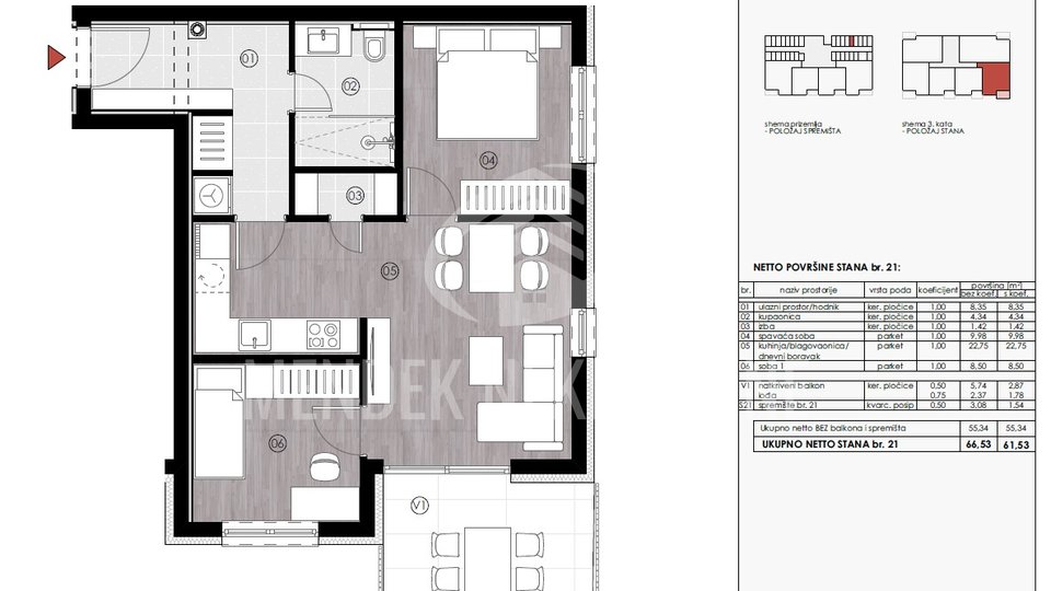 Appartamento, 61 m2, Vendita, Varaždin - Grabanica