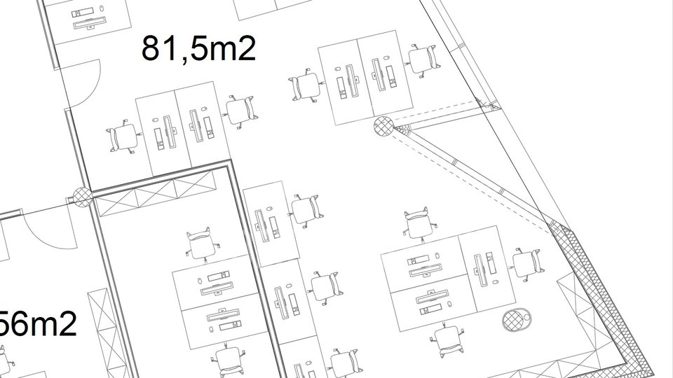 TOP LOKACIJA! EKSKLUZIVNI POSLOVNI PROSTOR, 2. KAT, 81,5 m2, NOVOGRADNJA, ZAKUP