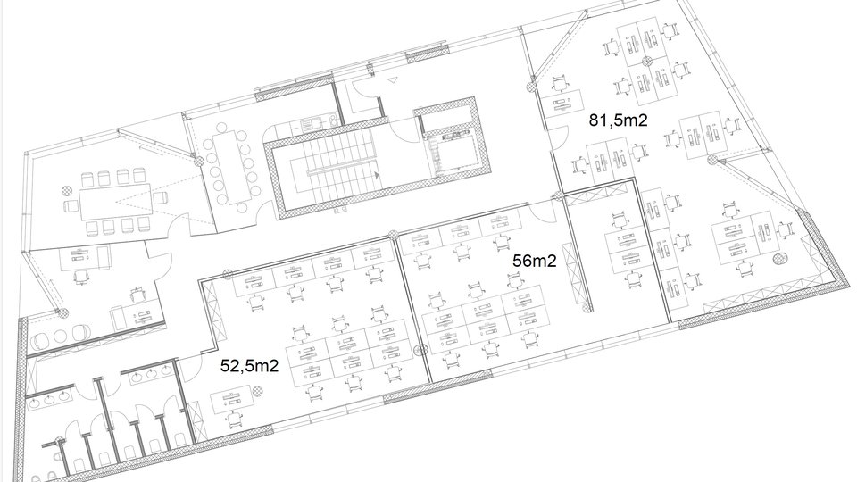 TOP LOKACIJA! EKSKLUZIVNI POSLOVNI PROSTOR, 2. KAT, 56 m2, NOVOGRADNJA, ZAKUP