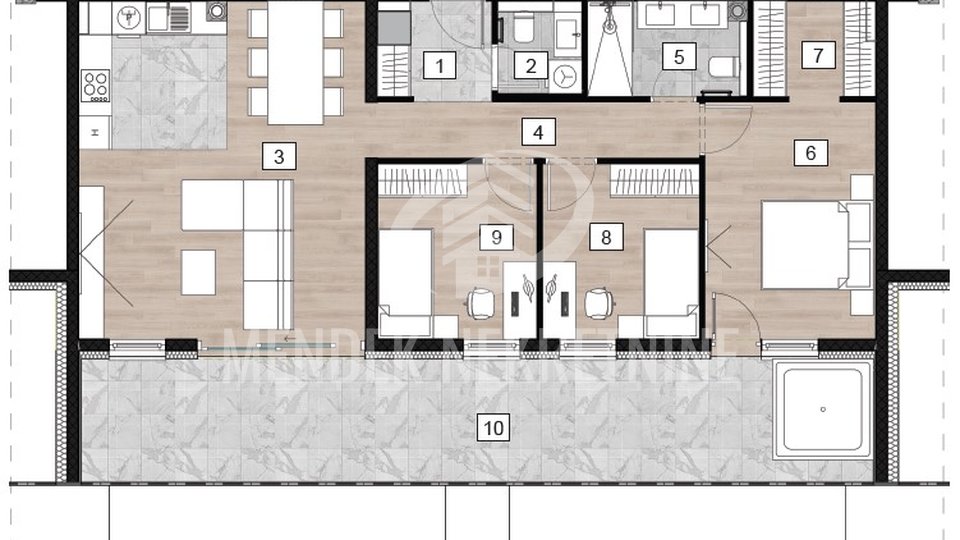 Apartment, 92 m2, For Sale, Varaždin - Banfica