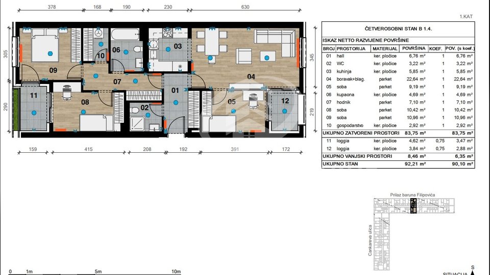 Wohnung, 90 m2, Verkauf, Črnomerec