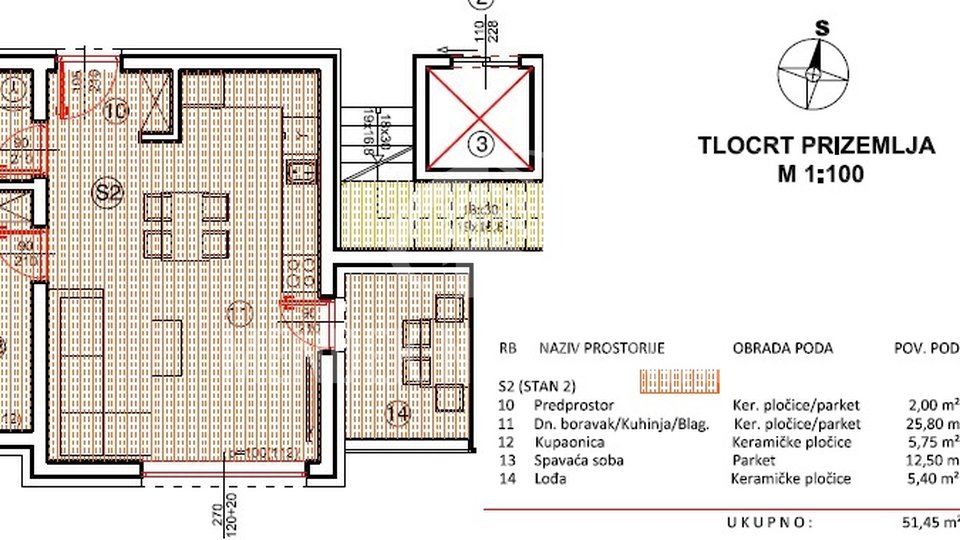 Apartment, 50 m2, For Sale, Varaždin - Centar