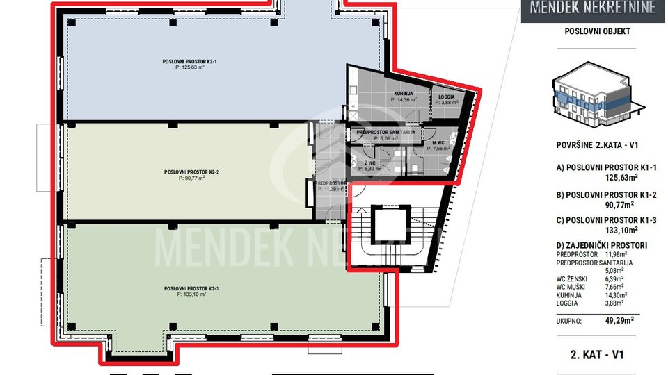 Commercial Property, 385 m2, For Rent, Varaždin - Brezje