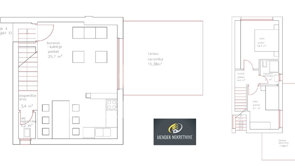 Apartma, 84 m2, Prodaja, Nin